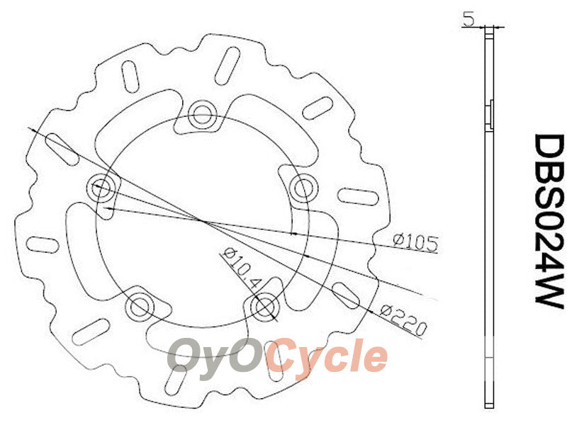 Bremsscheiben für 03-04 Yamaha YZF-R6 #OYO87903473