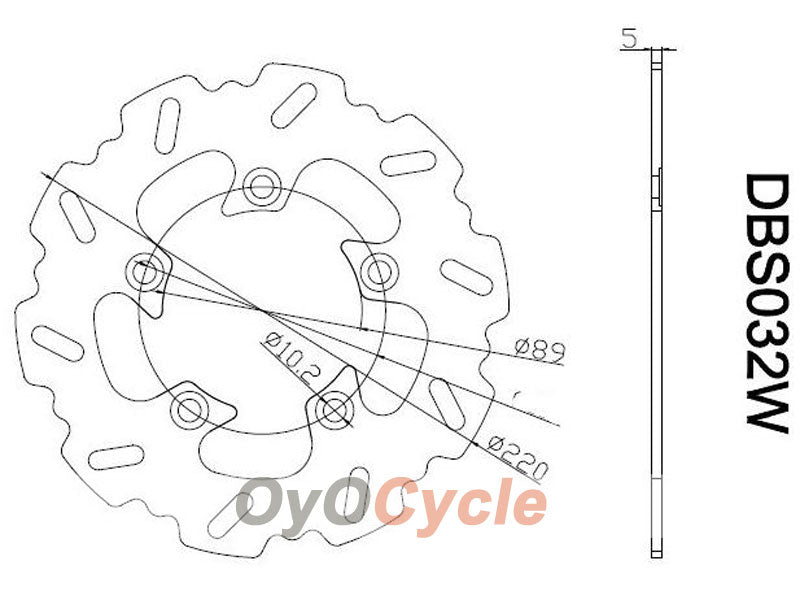 Bremsscheiben für 98-03 Suzuki TL1000R #OYO87903435
