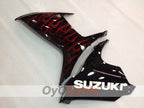 Einspritzverkleidungssatz für 11-26 GSX R600 - Rot, Schwarz - Flamme #OYO87901684