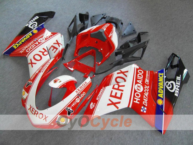 Einspritz-Verkleidungssatz für Ducati 848 von 08-13 - Rot, Weiß - Xerox #OYO87902245 Hauptbild
