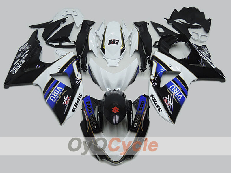 Einspritzverkleidungssatz für 09-16 GSX R1000 - Blau, Weiß, Schwarz - VIRU #OYO87904706 Hauptbild