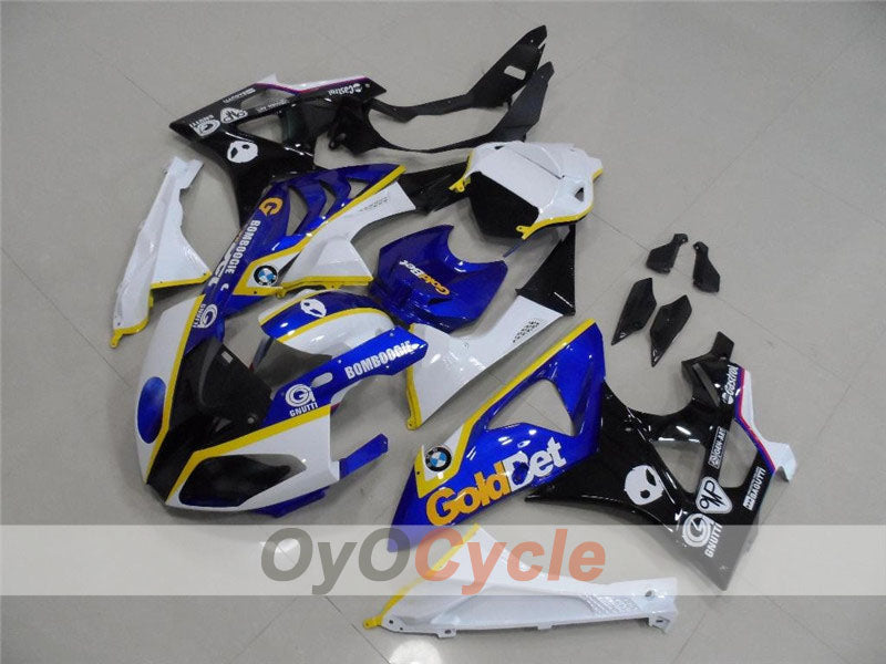 Spritzguss-Verkleidungssatz für BMW S1000RR, 09-14 - Blau, Schwarz - Serienausführung #OYO87902400