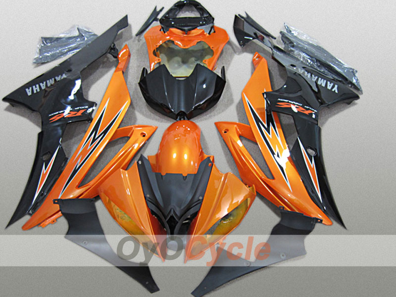 Einspritzverkleidungssatz für 08-16 YZF-R6 - Orange, Schwarz - Werksstil #OYO87904741 Hauptbild