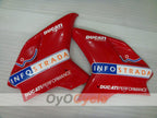 Einspritzverkleidungssatz für Ducati 848, 08-13 - Rot, Weiß - Performance #OYO87902212