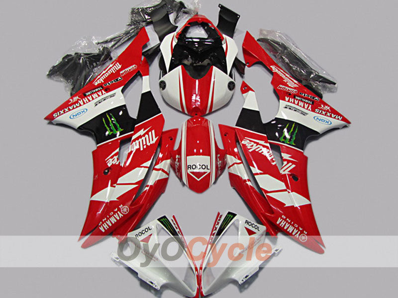 Einspritzverkleidungssatz für 08-16 YZF-R6 - Rot, Weiß - Andere #OYO87904744 Hauptbild
