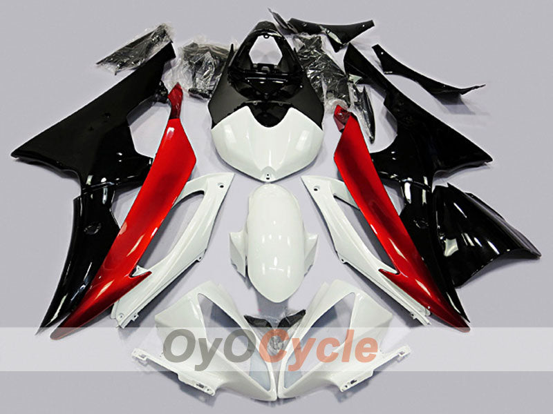 Einspritzverkleidungssatz für 08-16 YZF-R6 - Rot, Weiß, Schwarz - Werksstil #OYO87904747 Hauptbild