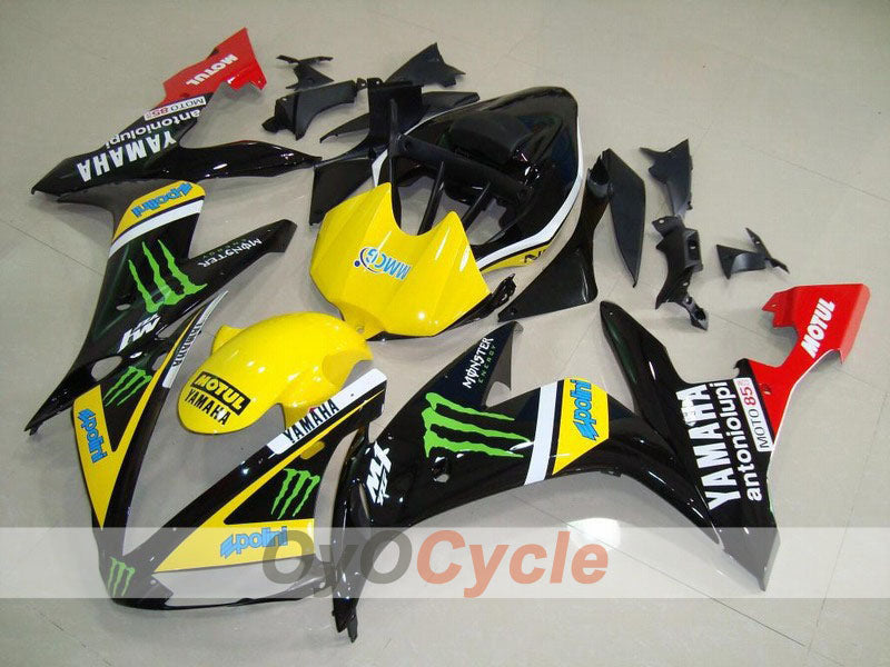 Einspritz-Verkleidungssatz für YZF-R1 04-06 - Gelb, Schwarz - Monster, MOTUL #OYO87900832 Hauptbild