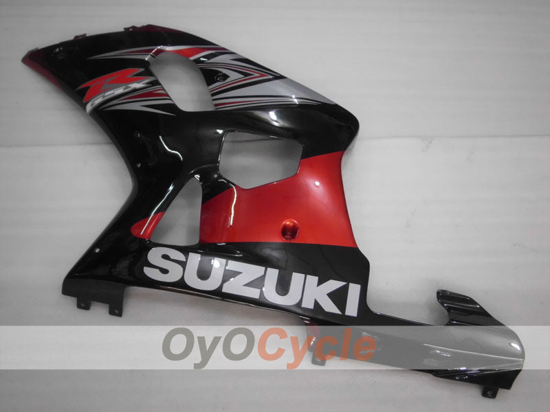 Verkleidungssatz für Einspritzmodelle, GSX R600, 01-03 - Rot, Schwarz - Factory Style #OYO87901069