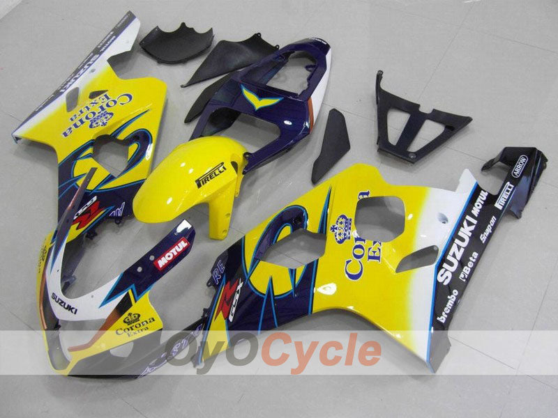 Einspritz-Verkleidungssatz für 04-05 GSX R750 - Gelb, Weiß - Corona #OYO87901238 Hauptbild