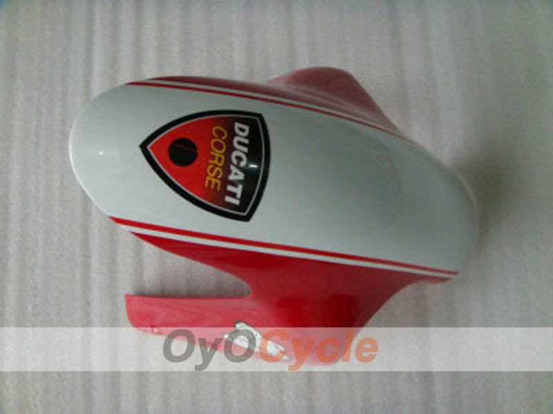 Einspritzverkleidungssatz für Ducati 848, 08-13 - Rot, Weiß - Performance #OYO87902212