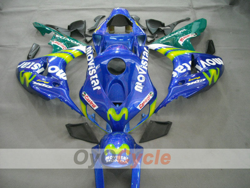 Verkleidungssatz für Einspritzermodelle der CBR1000RR 06-07 - Gelb, Blau - Movistar #OYO87900619 Hauptbild