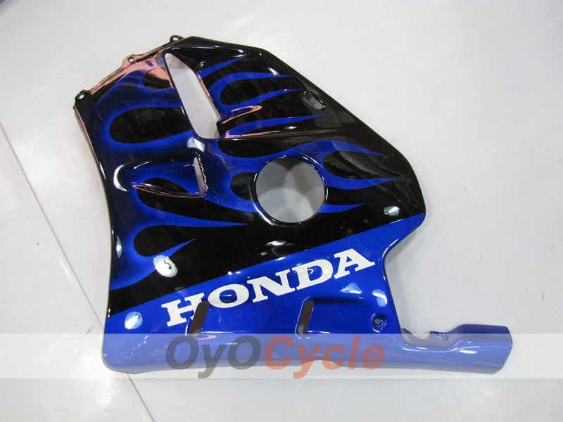 Verkleidungssatz für Einspritzmodelle, 90-94 CBR250RR - Blau, Schwarz - Flame #OYO87902949