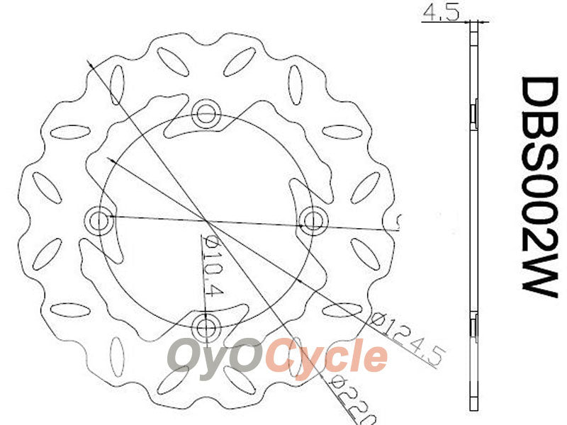 Bremsscheiben für Honda CBR1000RR 04-05 #OYO87903397