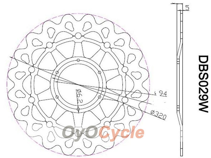 Bremsscheiben für 06-07 Honda CBR1000RR #OYO87903406