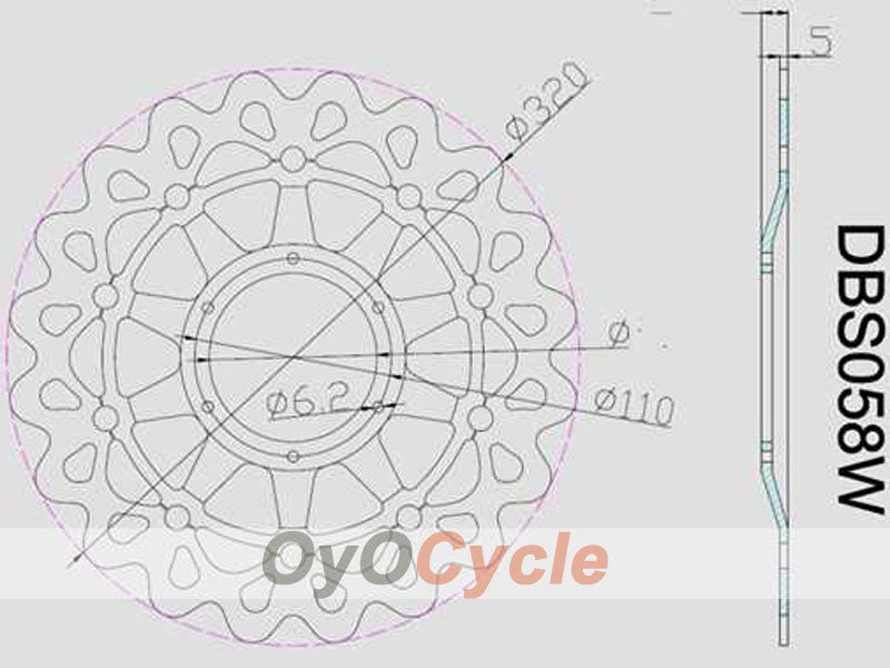Bremsscheiben für 08-11 Honda CBR1000RR #OYO87903407
