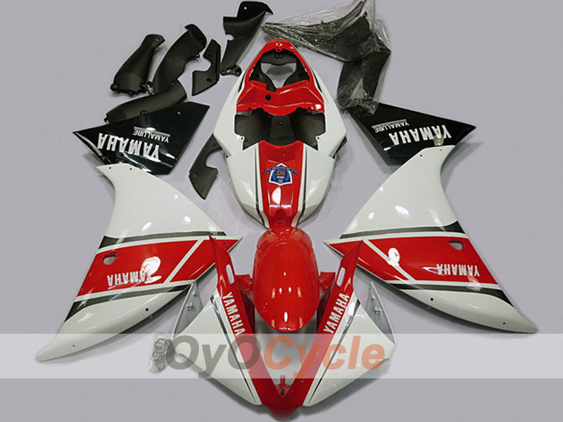 Einspritz-Verkleidungssatz für die YZF-R1, Baujahre 12-14 - Rot, Weiß - Werksstil #OYO87904723 Hauptbild