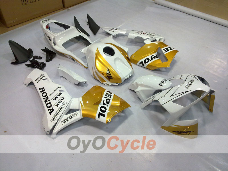 Einspritzverkleidungskit für CBR600RR 03-04 - Weiß, Gold - Repsol #OYO87902563 Hauptbild