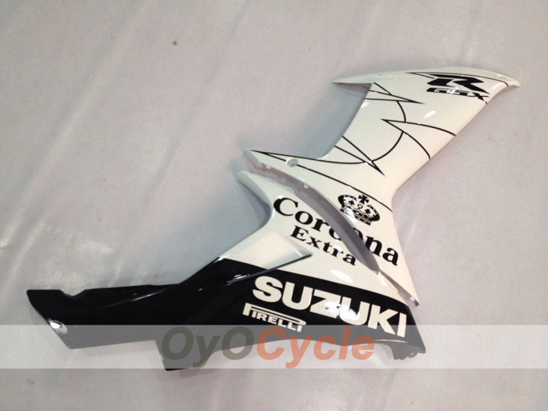 Einspritzverkleidungs-Kit für 11-26 GSX R750 - Weiß, Schwarz - Corona #OYO87901158