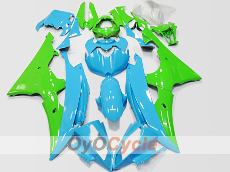 Einspritzverkleidungssatz für 08-16 YZF-R6 - Grün, Blau, Grau - Andere #OYO87904750 Hauptbild