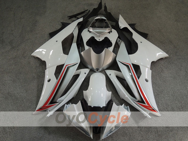 Einspritzverkleidungssatz für 08-16 YZF-R6  - Weiß - Werksstil #OYO87904752 Hauptbild