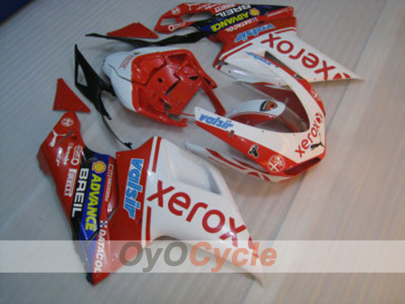 Einspritzverkleidungssatz für Ducati 848, 08-13 - Rot, Weiß - Xerox #OYO87902216 Zweitbild