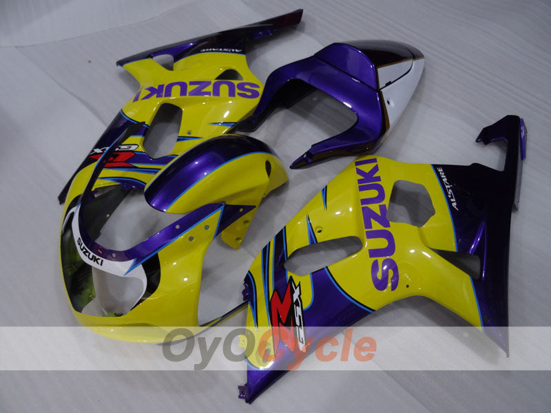 Verkleidungssatz für Einspritzmodelle für 00-02 GSX R1000 - Gelb, Lila - Werksstil #OYO87905181 Zweitbild