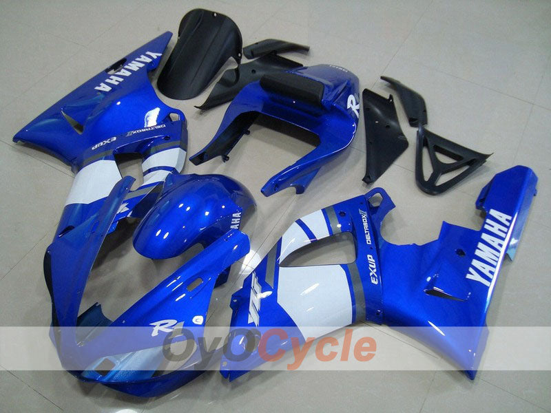 Verkleidungssatz für Einspritzmodelle für YZF-R1 00-01 - Blau, Weiß - Werksstil #OYO87900774 Hauptbild