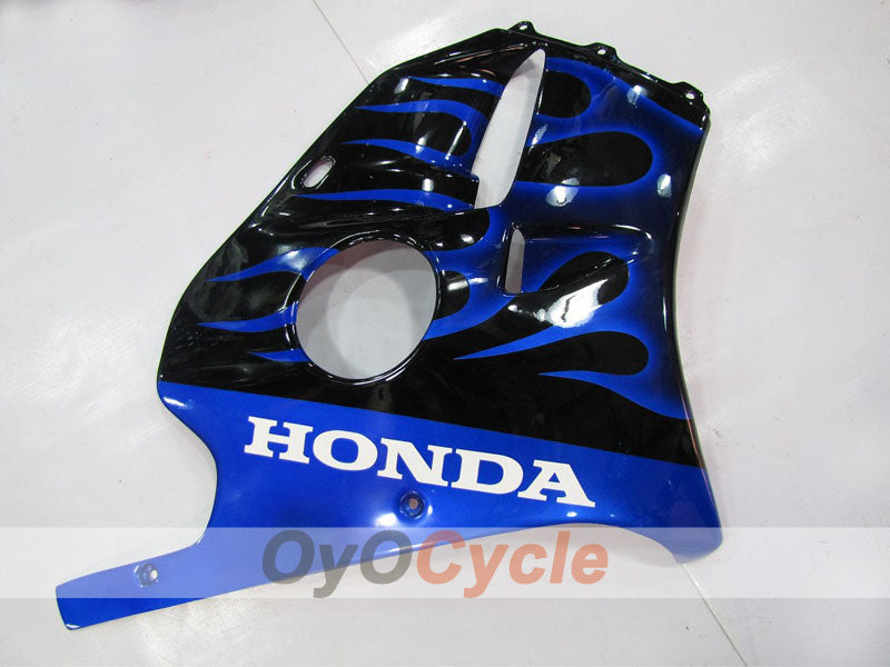 Verkleidungssatz für Einspritzmodelle, 90-94 CBR250RR - Blau, Schwarz - Flame #OYO87902949