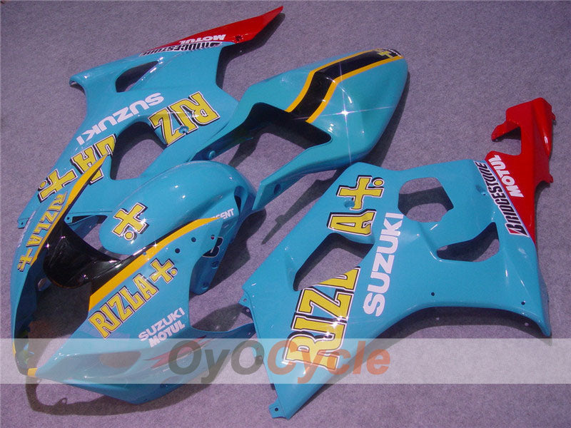 Verkleidungssatz für Einspritzmodelle, 03-04 GSX R1000 - Rot, Blau - Rizla+ #OYO87901924 Hauptbild