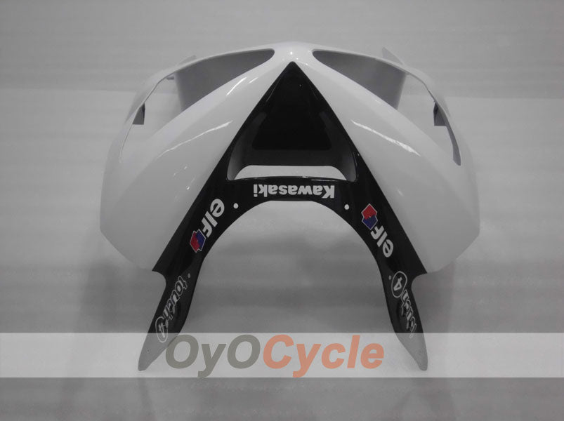 Spritzguss-Verkleidungssatz für 03-04 NINJA ZX-6R - Weiß, Schwarz - Monster #OYO87901810