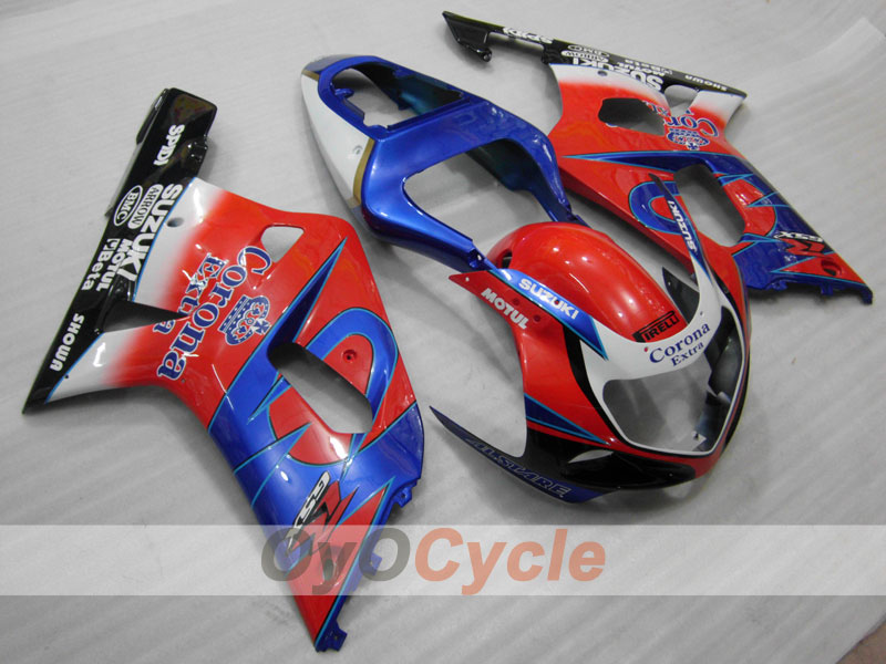 Verkleidungssatz für Einspritzmodelle 01-03 GSX R600 - Rot, Blau - Corona #OYO87901030 Zweitbild