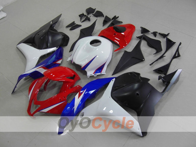 Einspritz-Verkleidungssatz für 09-12 CBR600RR - Weiß, Schwarz - Werksdesign #OYO87902785