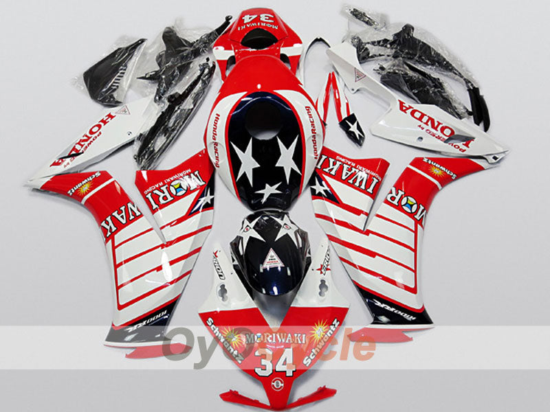 Einspritzverkleidungssatz für 12-16 CBR1000RR - Rot, Weiß - Moriwaki #OYO87904691 Hauptbild