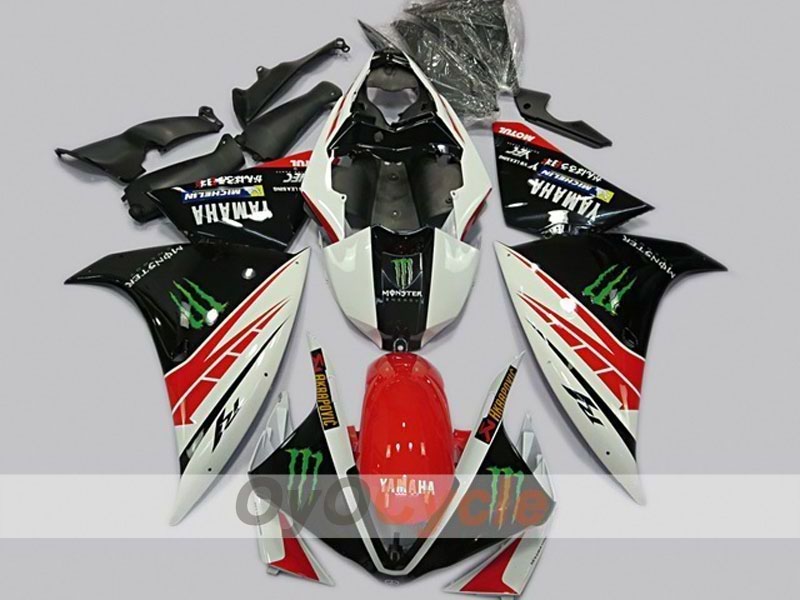 Einspritz-Verkleidungssatz für die YZF-R1, Baujahre 12-14 - Rot, Weiß, Schwarz - Sonstige #OYO87904726 Hauptbild