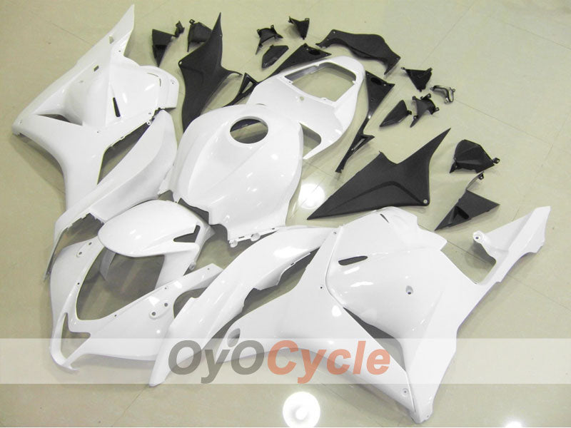 Einspritz-Verkleidungssatz für 09-12 CBR600RR - Weiß, Schwarz - Werksdesign #OYO87902786