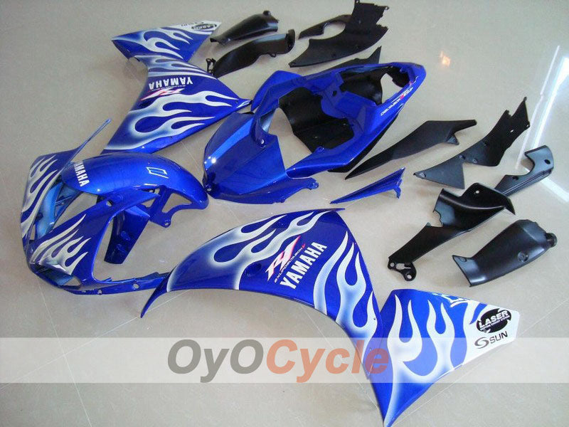 Einspritzverkleidungssatz für YZF-R1 09-11 - Blau, Weiß - Flame #OYO87900888 Hauptbild