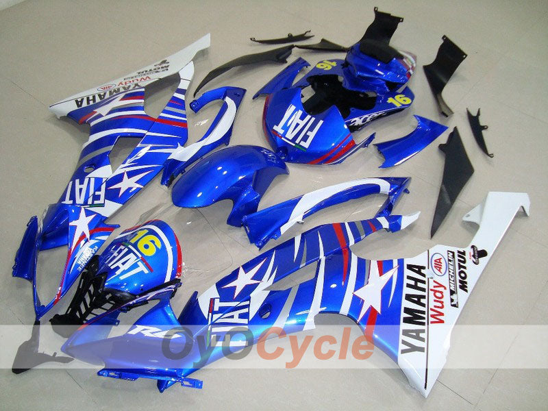 Einspritzverkleidungssatz für YZF-R6 08-16 - Blau, Weiß - FIAT #OYO87900956