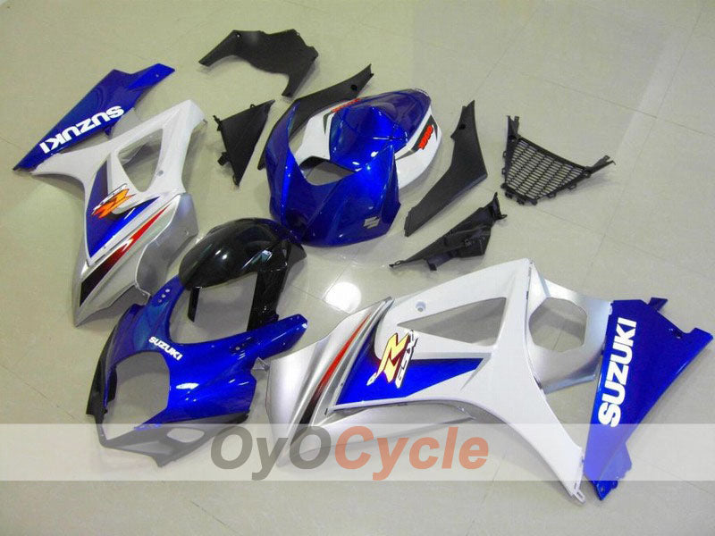 Verkleidungssatz für 07-08 GSX R1000 - Blau, Weiß - Werksdesign #OYO87902118 Hauptbild