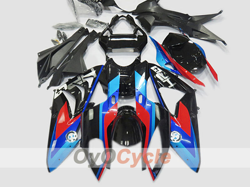 Einspritzverkleidungssatz für 09-14 BMW S1000RR - Rot, Blau, Schwarz - Werksstil #OYO87904684