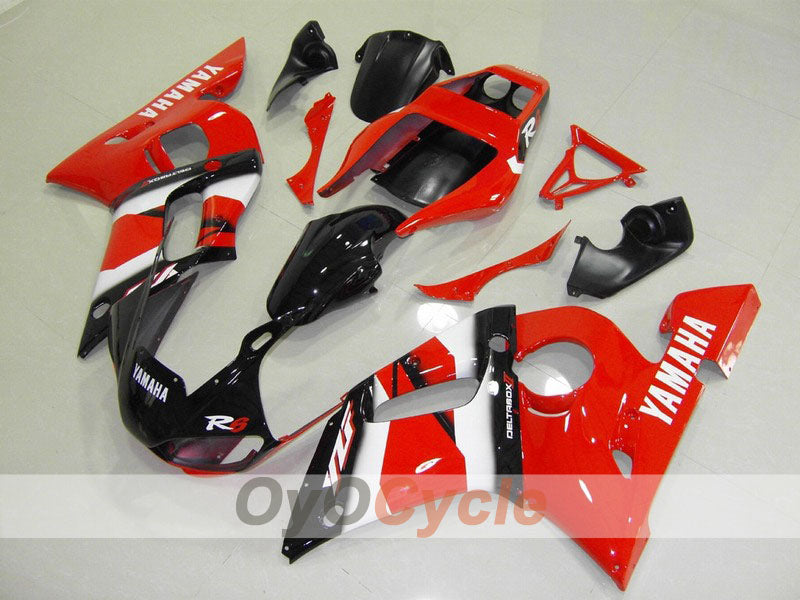 Verkleidungssatz für Einspritzermodelle 98-02 YZF-R6 - Rot, Schwarz - Werksdesign #OYO87901005 Hauptbild