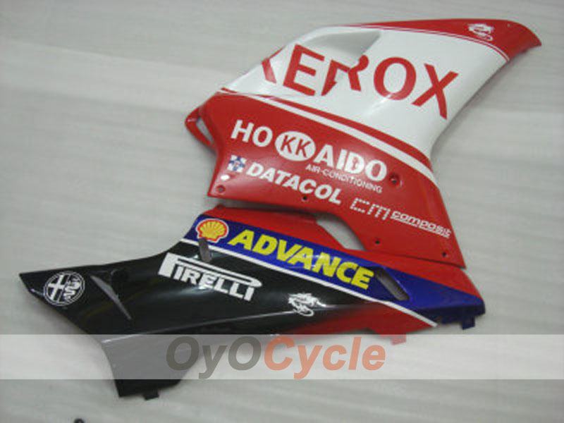 Einspritzverkleidungssatz für Ducati 1098, 07-09 - Rot, Weiß - Xerox #OYO87902220