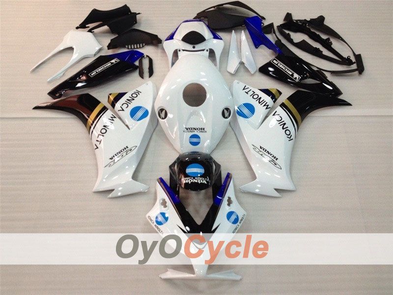 Verkleidungssatz für Einspritzmodell 12-16 CBR1000RR - Weiß, Schwarz - Konica Minolta #OYO87900731 Hauptbild