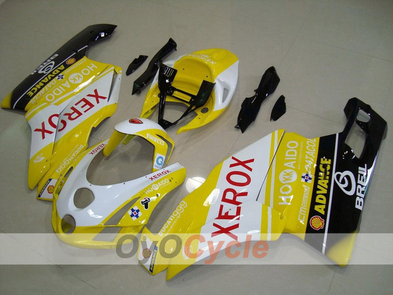 Einspritz-Verkleidungssatz für Ducati 999 03-04 - Gelb, Weiß - Xerox #OYO87902361 Hauptbild