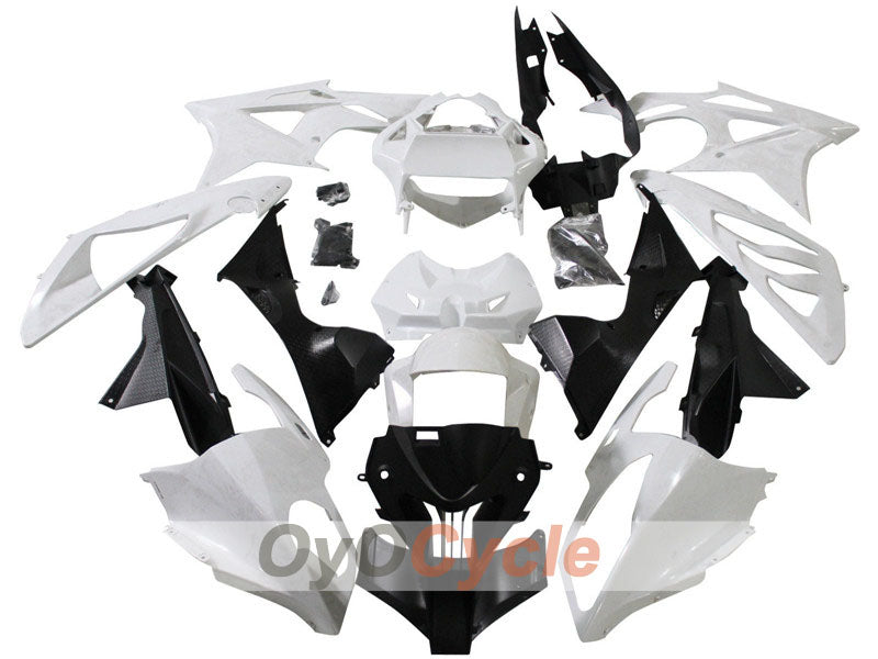 Unlackierter Spritzguss-Verkleidungssatz für BMW S1000RR, 09-14 - Weiß, Schwarz - Serienausführung #OYO87902396 Hauptbild