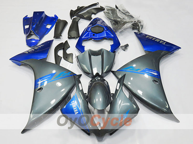 Einspritz-Verkleidungssatz für die YZF-R1, Baujahre 12-14 - Blau, Grau - Werksstil #OYO87904729 Hauptbild