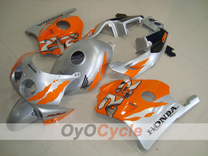 Verkleidungssatz für Einspritzung für 90-94 CBR250RR - Orange, Silber - Fireblade #OYO87902919