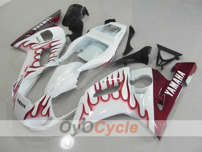 Verkleidungssatz für Einspritzer für YZF-R6 98-02 - Rot, Weiß - Flamme #OYO87900989 Hauptbild
