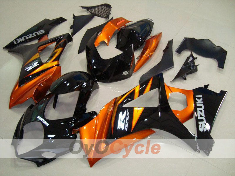 Verkleidungssatz für 07-08 GSX R1000 - Orange, Schwarz - Werksdesign #OYO87902114 Hauptbild