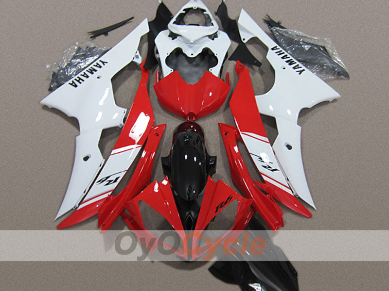 Einspritzverkleidungssatz für 08-16 YZF-R6 - Rot, Weiß - Werksstil #OYO87904738 Hauptbild