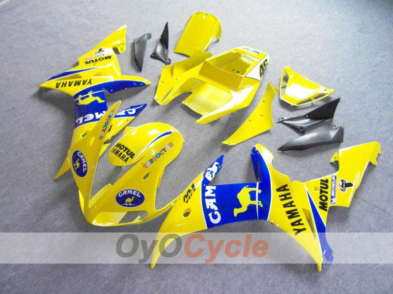 Einspritz-Verkleidungssatz für 05 YZF-R6 - Gelb, Blau - Camel, MOTUL #OYO87902648 Hauptbild